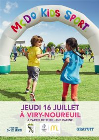 La tournée McDo Kids Sport s'arrête à Viry Noureuil le jeudi 16 juillet !. Le jeudi 16 juillet 2015 à Viry-Noureuil. Aisne.  09H30
